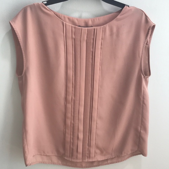 Adrianna Papell Blush Pink Sleeveless Blouse - Picture 1 of 5